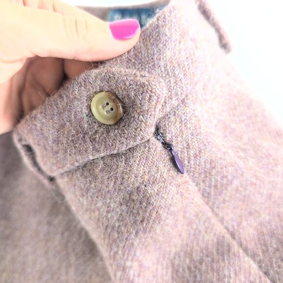 Vintage Ralph Lauren Pencil Skirt Women's 8 Lamb's Wool Alpaca Blend Mauve - Picture 2 of 8
